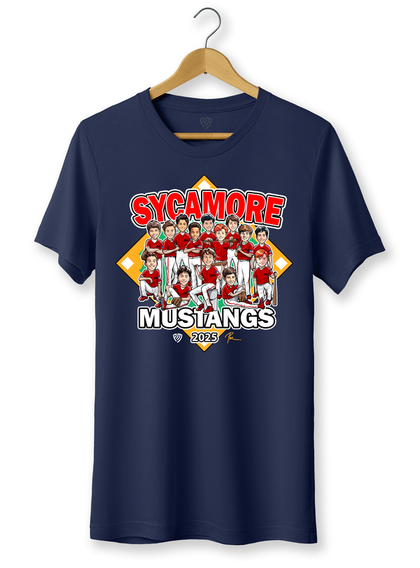 Baseball Cartoon Team T-Shirts