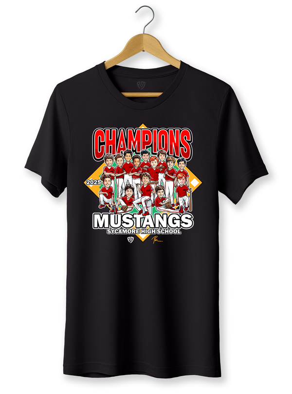 Baseball Cartoon Team T-Shirts