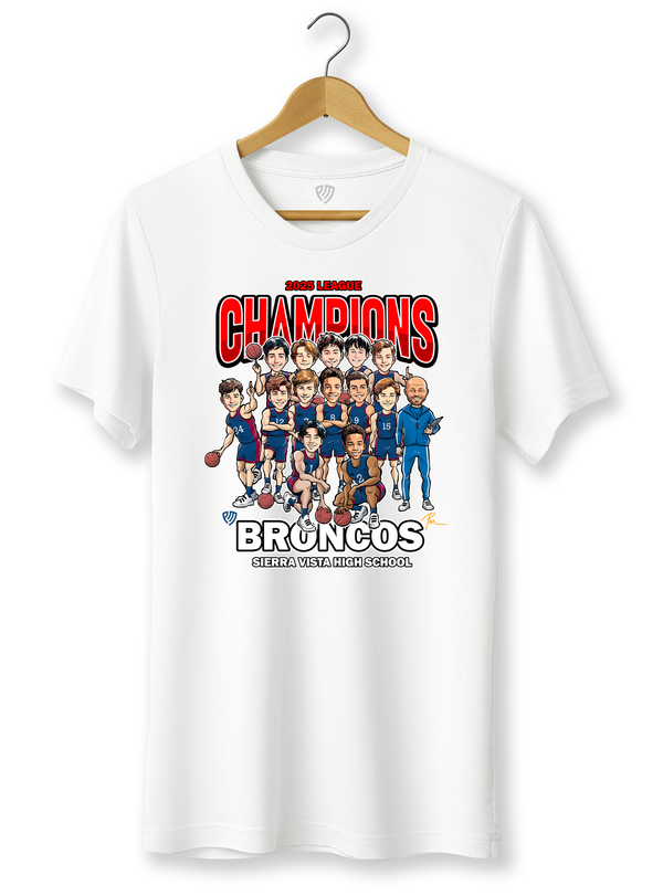 Men's Basketball Cartoon Team T-Shirts