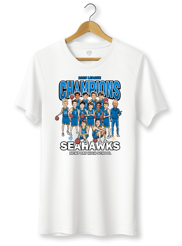 Youth Basketball Cartoon Team T-Shirts
