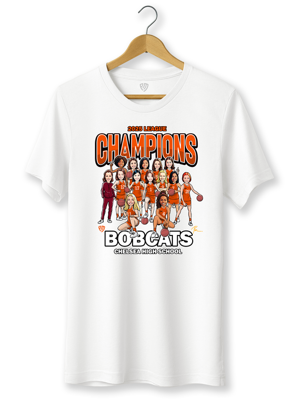 Women's Basketball Cartoon Team T-Shirts
