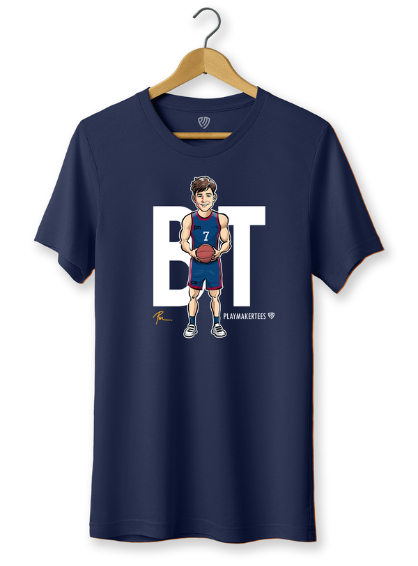 Men's Basketball Fan T-Shirt with Player Initials