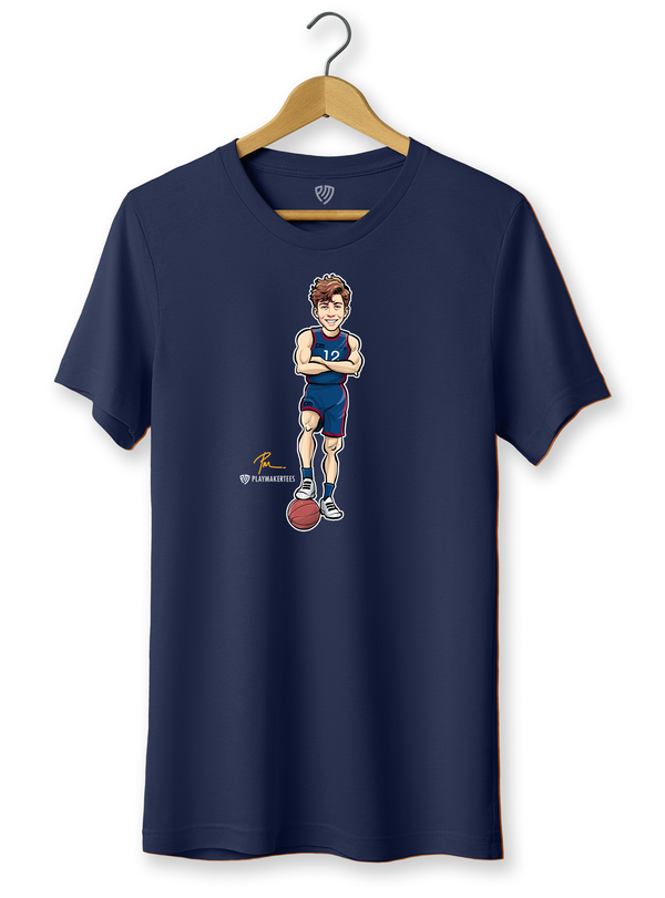 Men's Basketball Fan T-Shirt with Solo Image