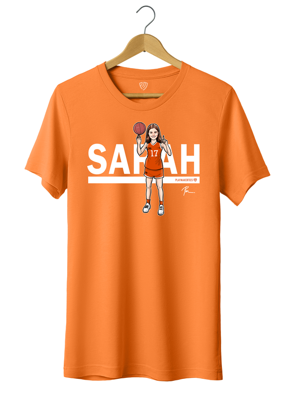 Women's Basketball Fan T-Shirt with Player Name