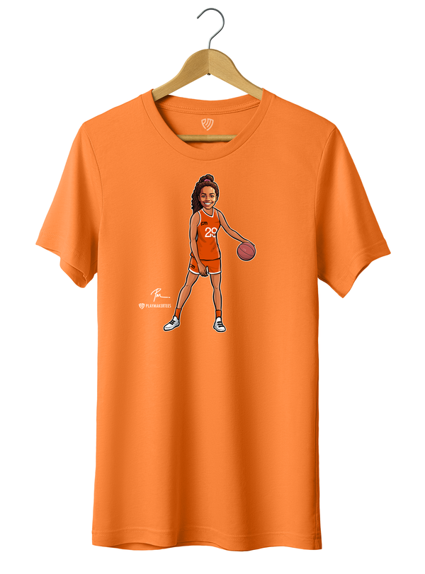 Women's Basketball Fan T-Shirt with Solo Image