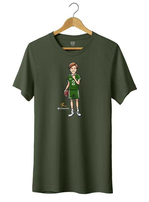 Flag Football Fan T-Shirt with Solo Image