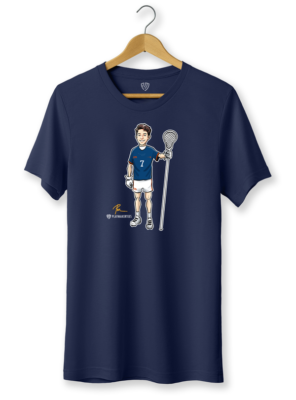 Men's Lacrosse Fan T-Shirt with Solo Image