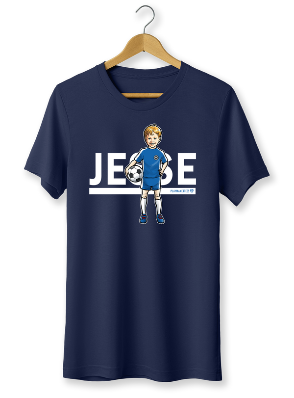 Youth Unisex Soccer Fan T-Shirt with Player Name