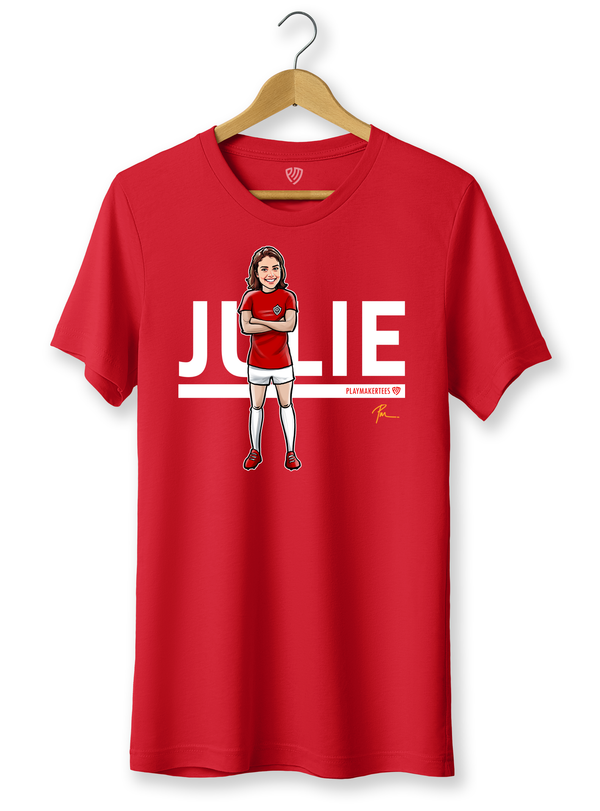 Women's Soccer Fan T-Shirt with Player Name