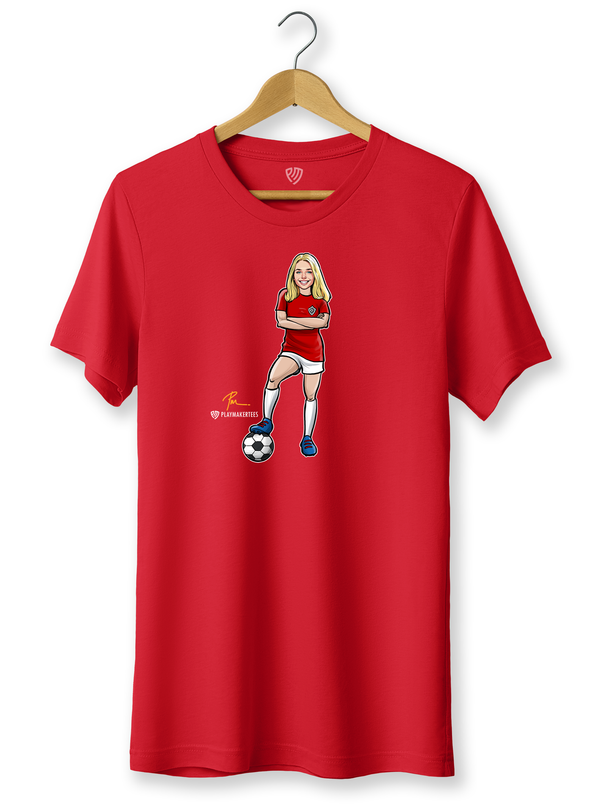Women's Soccer Fan T-Shirt with Solo Image